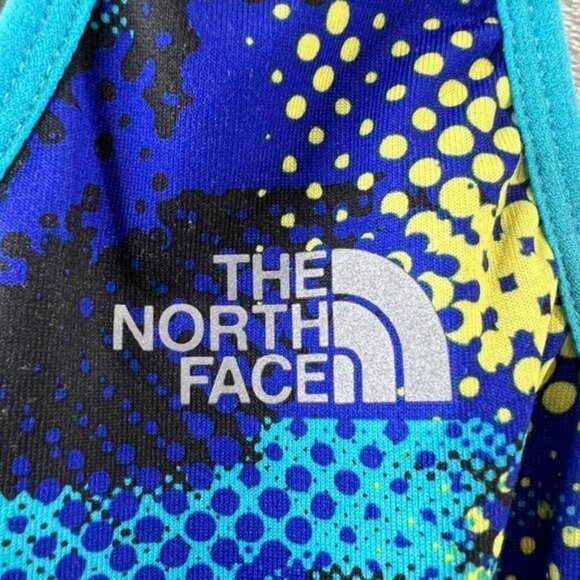 North Face Top Womens Small Vapor Wick‎ Racerback Blue Top Built In Shelf Bra - Picture 9 of 12
